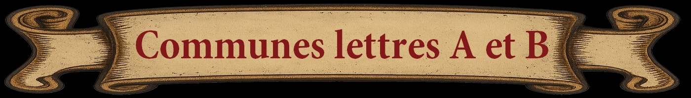 communes lettres A
